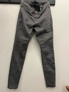 RW&CO Natalie Grey Printed Jeggings Skinny Fit